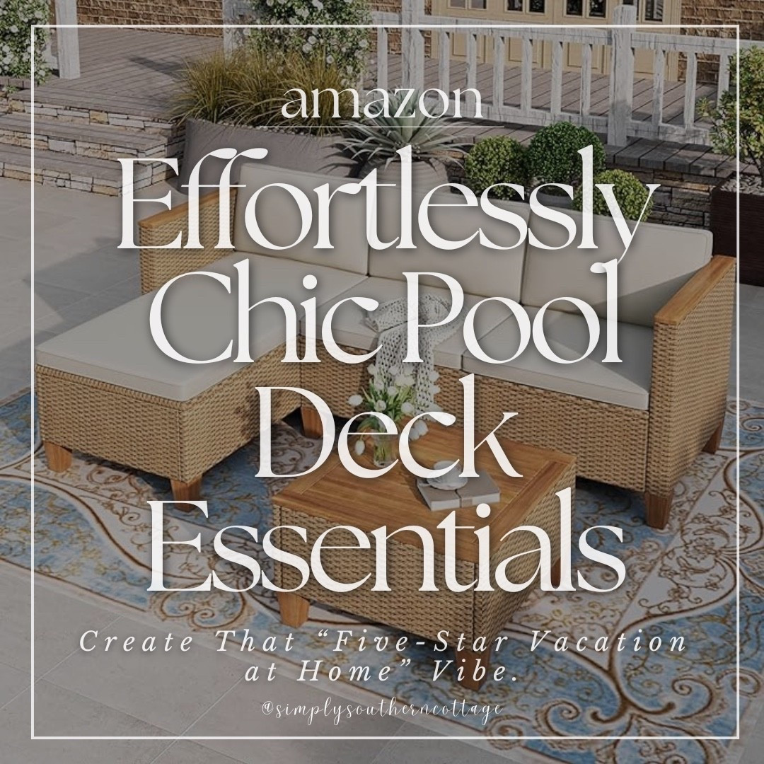 Effortlessly Chic Pool Deck Essentials: Create that “Five-Star” vacation at “Home” vibe!
-
-
-
home, home decor, office decor, bedroom decor, outdoor decor, outdoor furniture, patio, outdoor pillows, seasonal decor, spring decor, flowers, floral print, spring animals, amazon decor, amazon home 

#LTKSeasonal #LTKHome