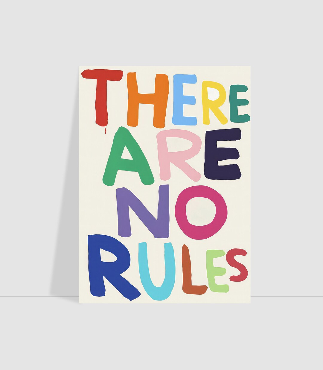David Shrigley Print | David Shrigley Wall Art | There Are No Rules | Digital Download | Colourfu... | Etsy (US)
