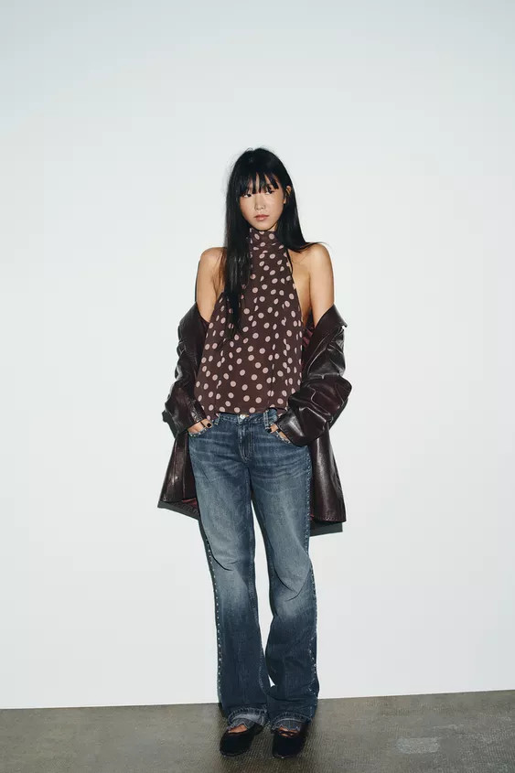 HALTER TOP WITH TIED DETAIL | Zara UK