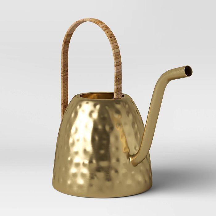 Small Iron Watering Can Gold - Opalhouse™ | Target