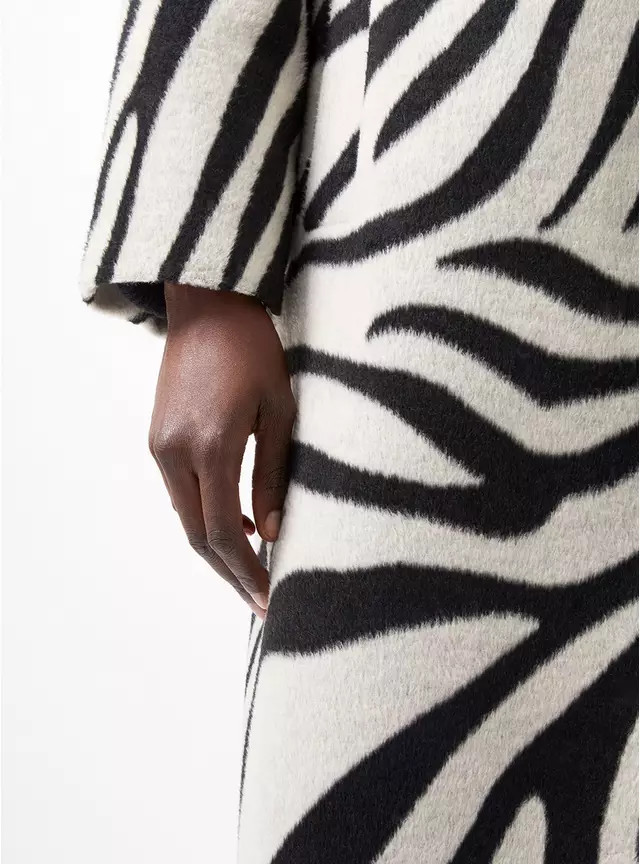 Buy FRENCH CONNECTION Grace Zebra Belted Coat M | Coats | Tu | Tu Clothing