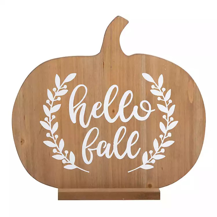 Hello Fall Wreath Pumpkin Harvest Decoration | Kirkland's Home