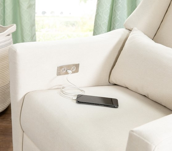 Babyletto Kiwi Swivel Glider Recliner & Ottoman | Pottery Barn Kids