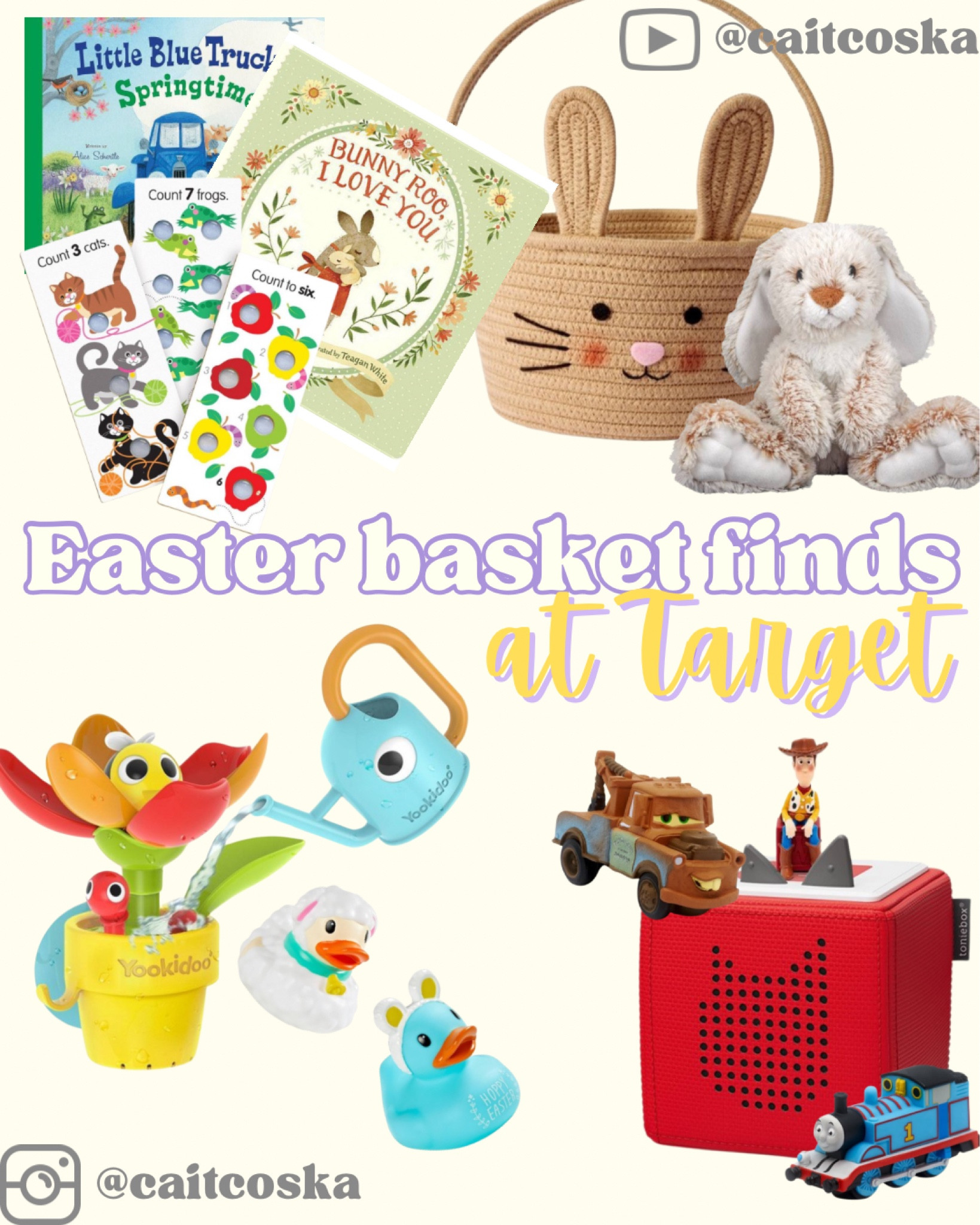 Here’s some inspiration for putting together an Easter Basket for a toddler. I love the mix of Montessori toys, books, bath and musical items! 

The Tonies are a complete favorite in our house and I think the baskets Target sells are perfect for an Easter basket  

#LTKSpringSale #LTKbaby #LTKfamily