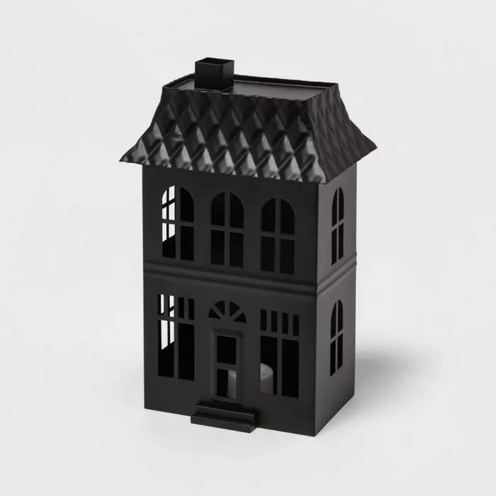Metal Townhouse Haunted House Halloween Decorative Sculpture - Hyde & EEK! Boutique™ | Target