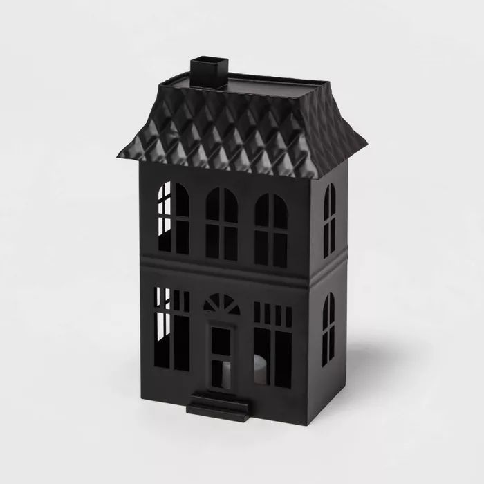 Metal Townhouse Haunted House Halloween Decorative Sculpture - Hyde &#38; EEK! Boutique&#8482; | Target