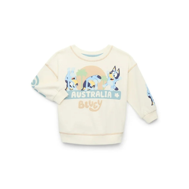 Bluey Toddler Boy Graphic Crewneck Sweatshirt, Sizes 12M-5T | Walmart (US)