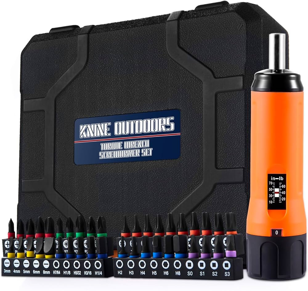 KNINE OUTDOORS Torque Screwdriver Wrench Driver Set 10-70 Inch Pounds lbs for Maintenance with T-... | Amazon (US)