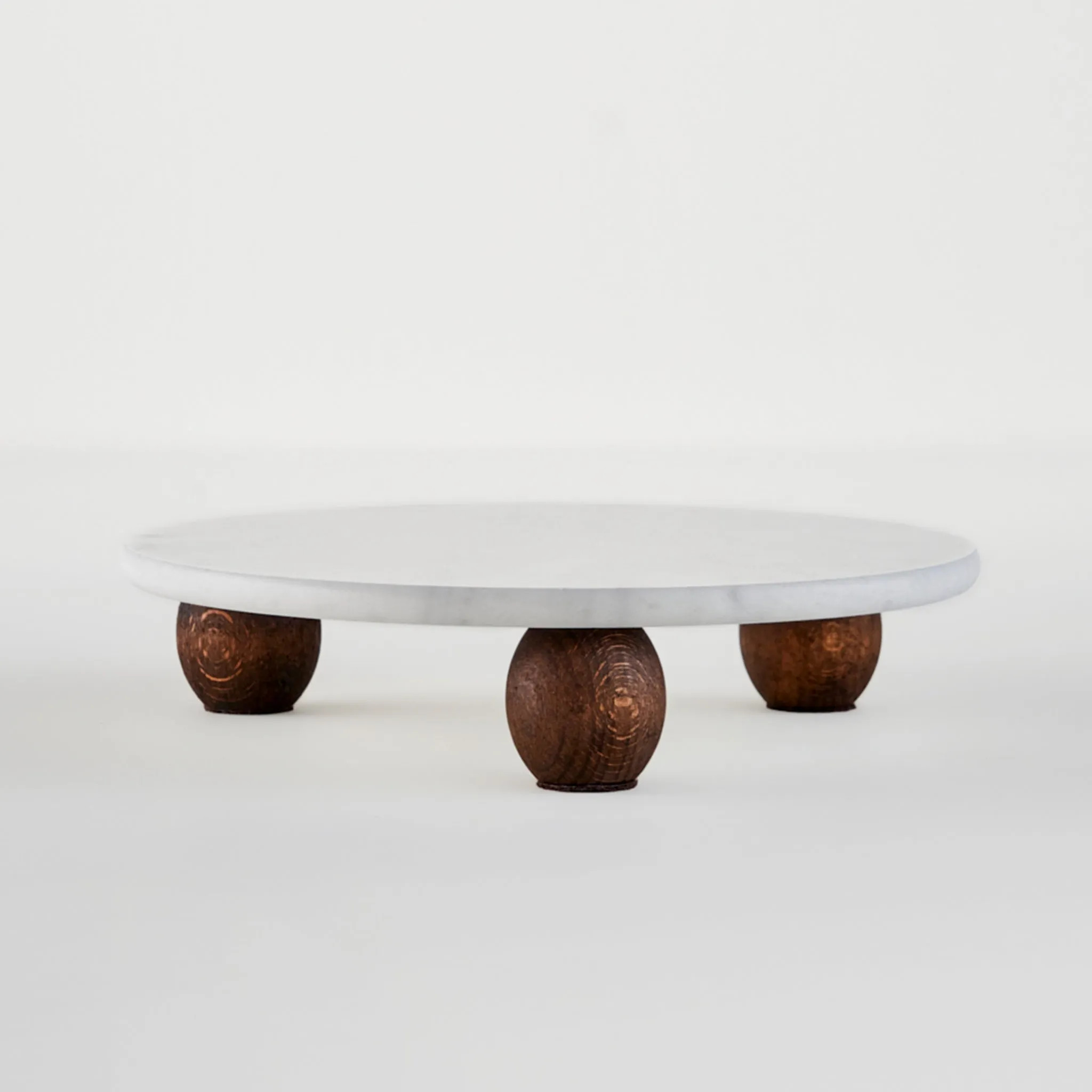 Olmo Marble Serving Stand | Bella Maison USA