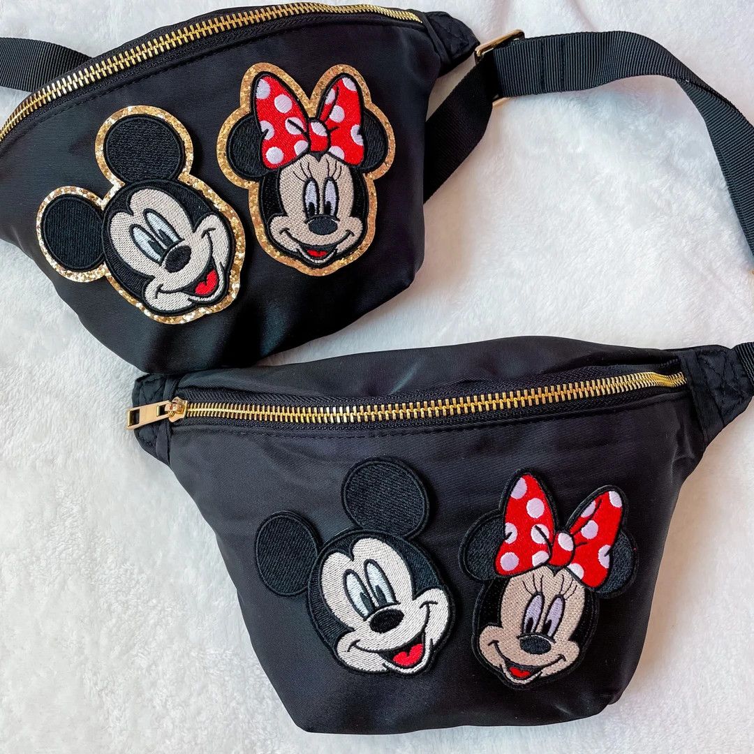 NOW SEWN ON*** Mickey Fanny Pack. Quality Minnie Fanny Pack. Disney Vacation. Jumbo Fanny pack Ex... | Etsy (US)