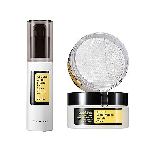 COSRX Self Care Ritual- Advanced Snail Peptide Eye Cream + Hydrogel Eye Patch, Snail Mucin & Niacinamide Night Eye Care Cream + Eye Patch for Under Eye Treatment & Puffy Eyes, Korean Skin Care | Amazon (US)
