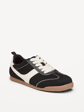Canvas Lace-Up Sneakers for Girls | Old Navy (US)