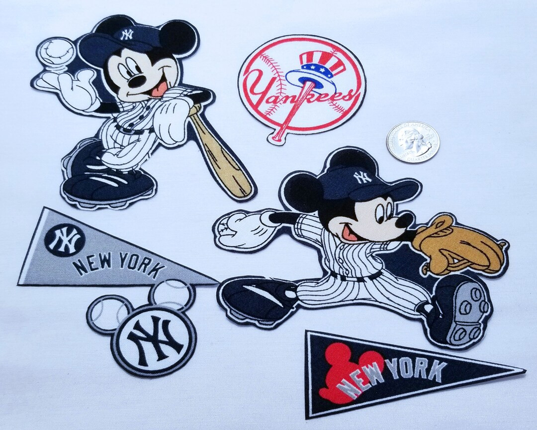 New York Yankees Baseball MICKEY Mouse MLB Cotton Fabric - Etsy | Etsy (US)