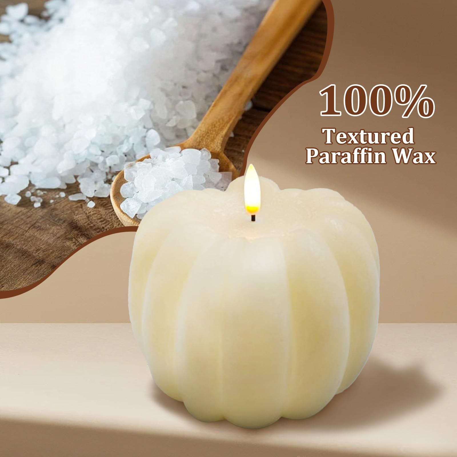 Fall Decor, Fall Decorations for Home - Flameless Pumpkin Candle with Timer Remote - Room Bedroom... | Amazon (US)