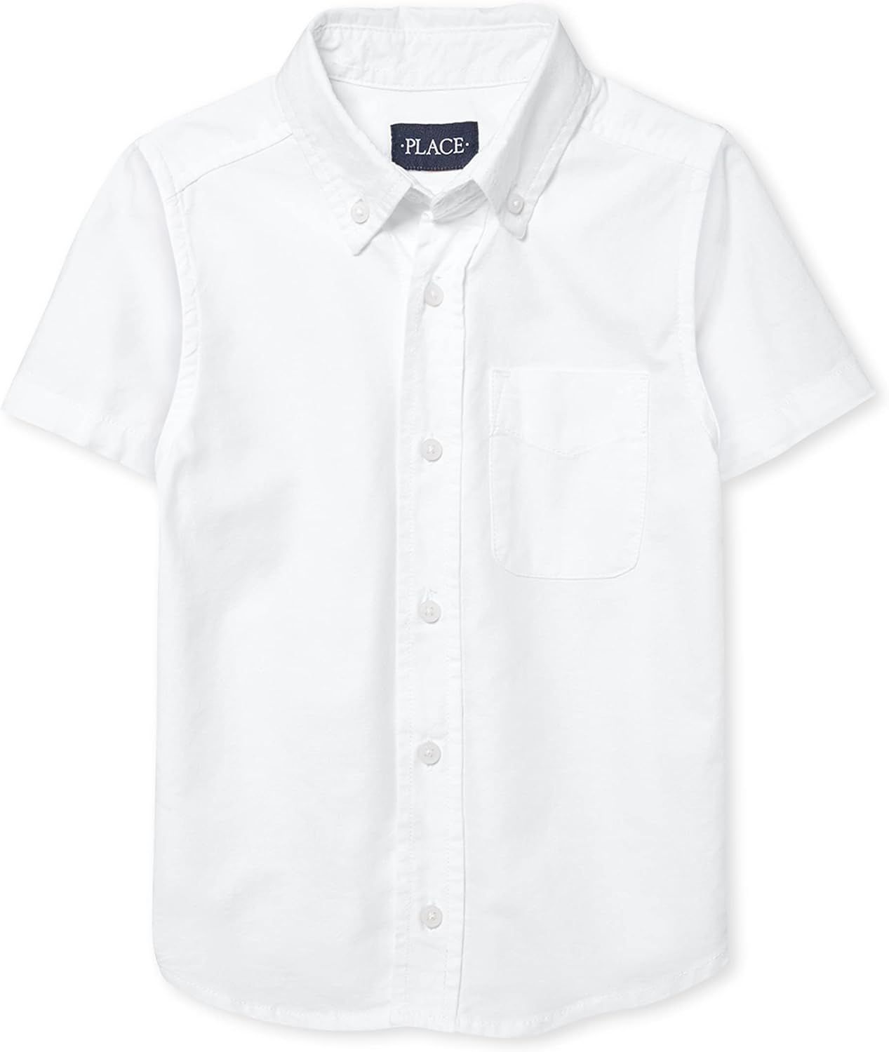 The Children's Place boys Short Sleeve Oxford Shirt | Amazon (US)