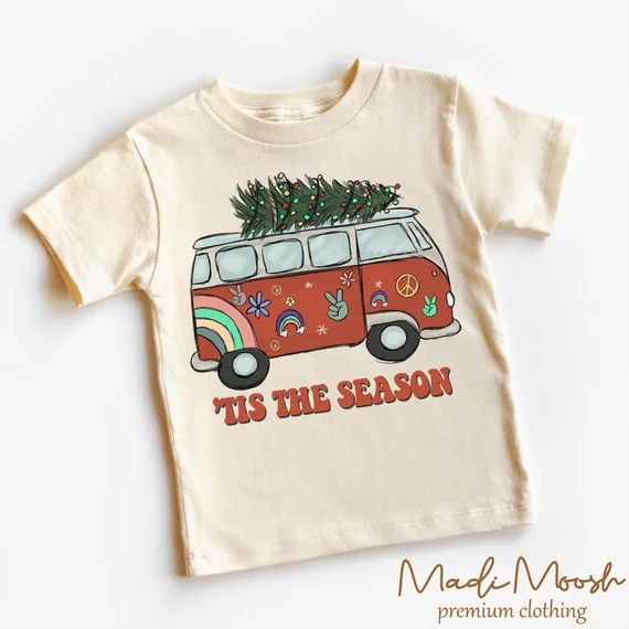 Tis the Season Hippie Christmas Toddler Shirt  Retro Vintage - Etsy | Etsy (US)