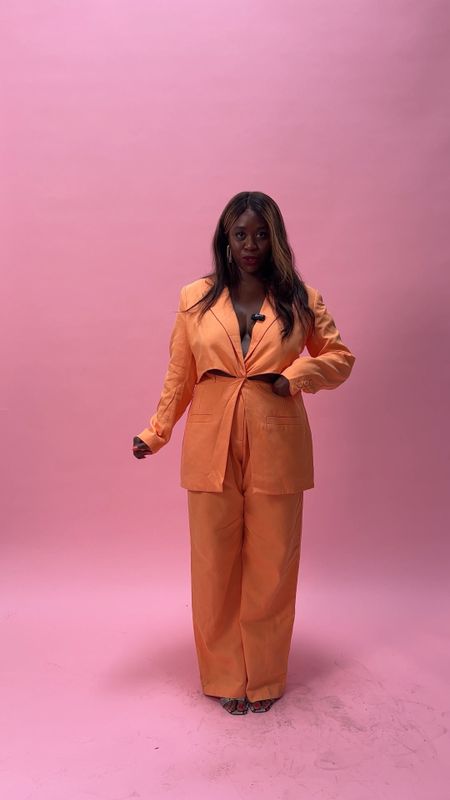 Cute suit set in orange + some other pre-fall faves! Wearing a size large in both pieces  

#LTKFind #LTKstyletip