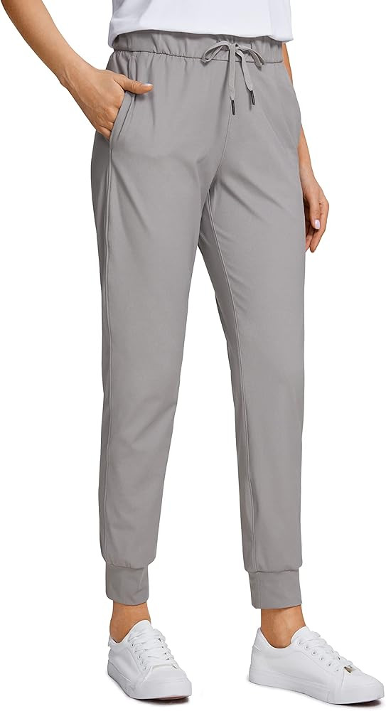 CRZ YOGA 4-Way Stretch Workout Joggers for Women 28" - Casual Travel Pants Lounge Athletic Sweatp... | Amazon (US)