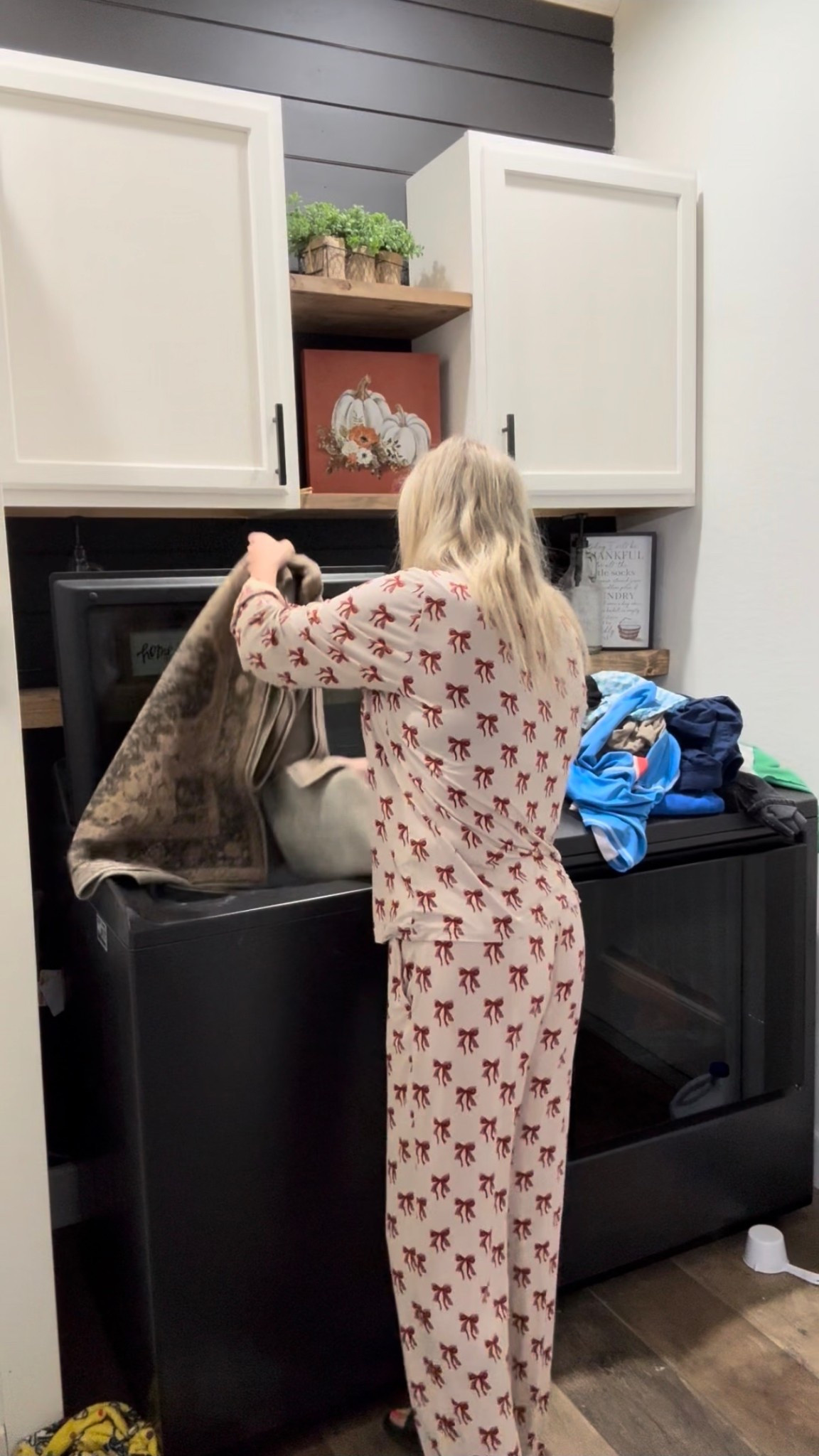 Wearing a size small