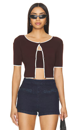Amy Cardi Set in Brown | Revolve Clothing (Global)
