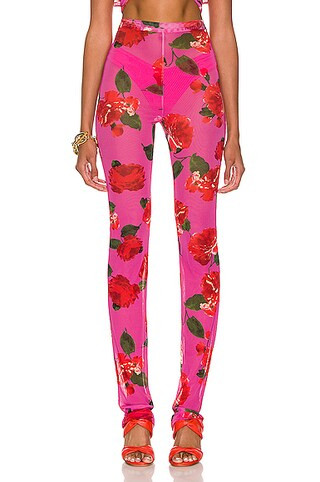Magda Butrym Floral Pant in Pink | FWRD | FWRD 