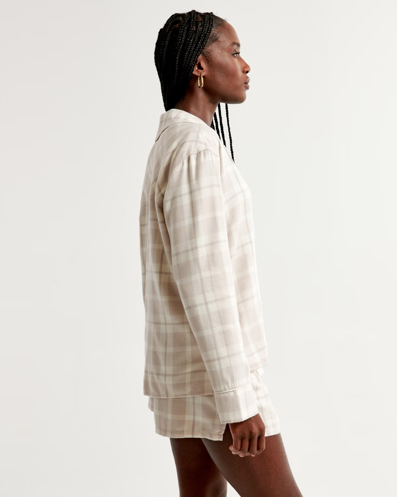 Women's Flannel Sleep Shirt | Women's Intimates & Sleepwear | Abercrombie.com | Abercrombie & Fitch (US)