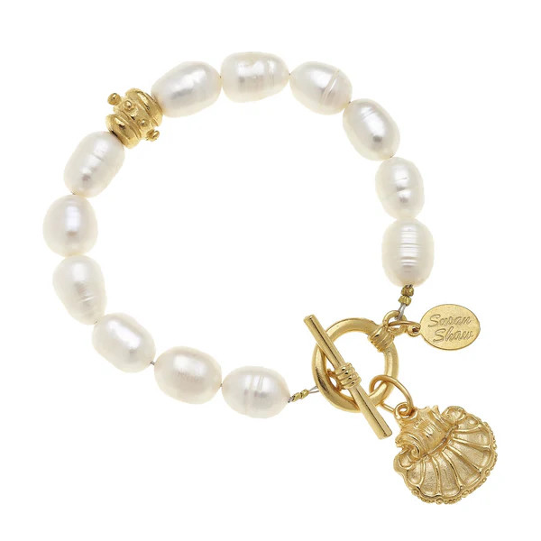 Scallop Shell Pearl Bracelet | Susan Shaw