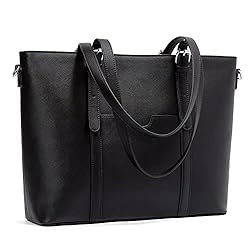 BROMEN Women Briefcase 15.6 inch Laptop Tote Bag Vintage Leather Handbags Shoulder Work Purses | Amazon (US)