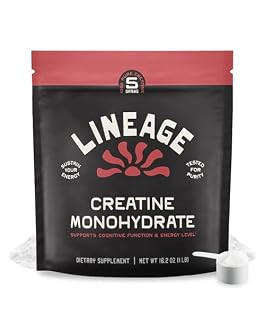 Lineage Provisions Creatine Monohydrate with Sea Salt, 90 Servings | Micronized creatine powder f... | Amazon (US)