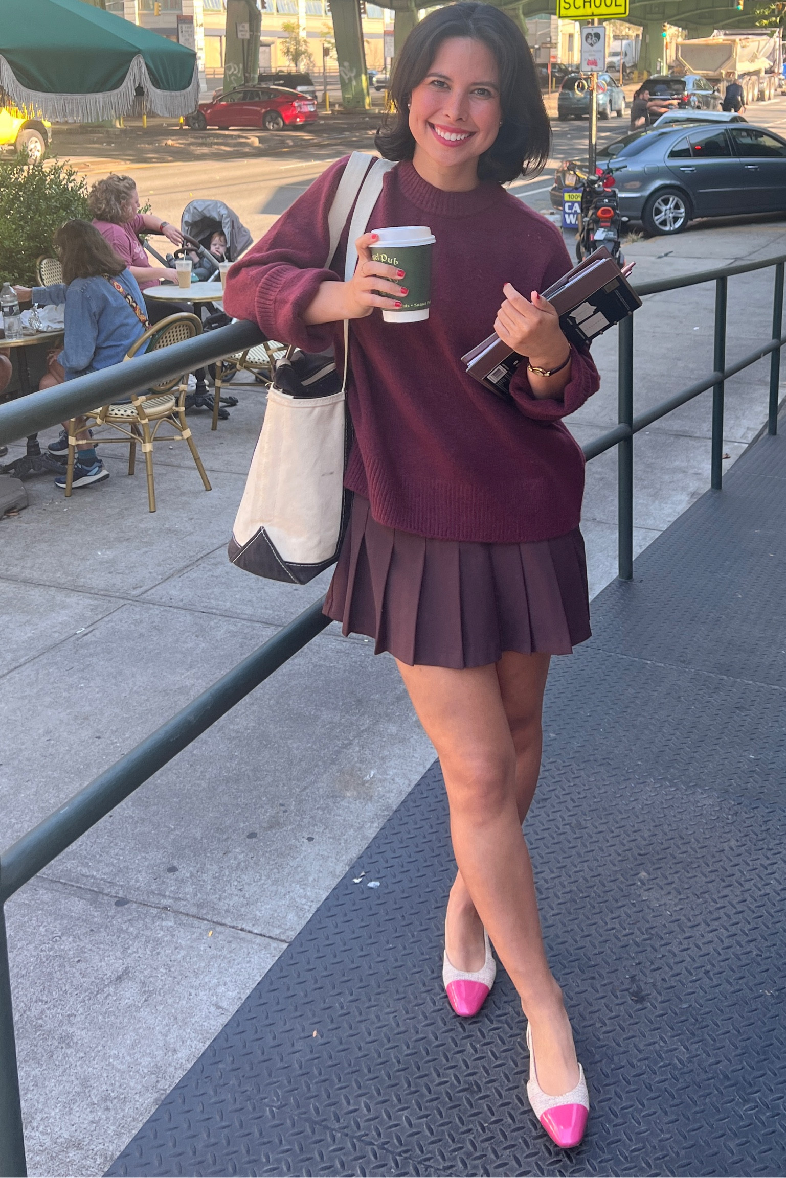 Sweater XS
Skort XXS

Abercrombie sweater, burgundy outfit, burgundy sweater, fall trend, fall outfit, create & cultivate, Kathleen post Abercrombie skirt, pleated skirt 

#LTKFindsUnder100 #LTKStyleTip #LTKSeasonal