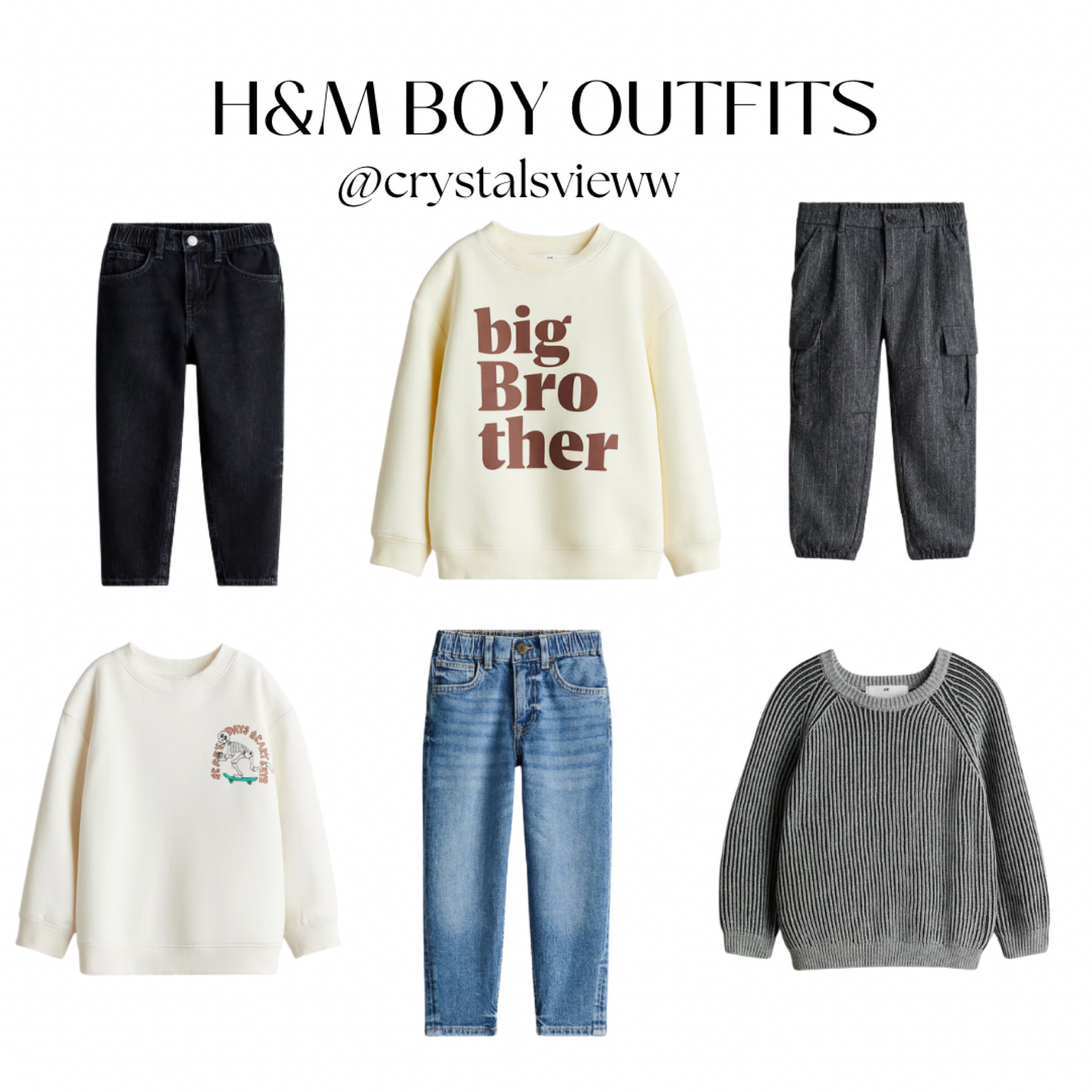 H&m boy outfits 

Boy sweater, boy jeans, toddler looks, boy looks, fall boy outfits 

#LTKFallSale #LTKSeasonal #LTKKids