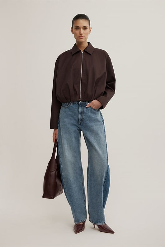 Gathered Hem Bomber Jacket | Witchery (AU)