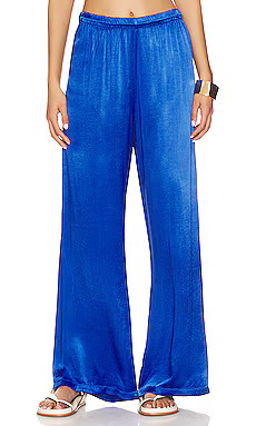 Michael Lauren Theoden Wide Leg Pant in Ultramarine from Revolve.com | Revolve Clothing (Global)
