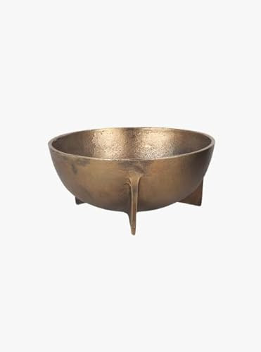 The Refined Dwelling Gold Metal Decorative Bowl, Medium | Amazon (US)