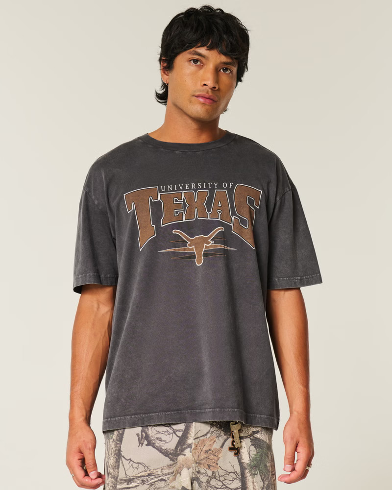 Boxy University of Texas Graphic Tee | Hollister (US)