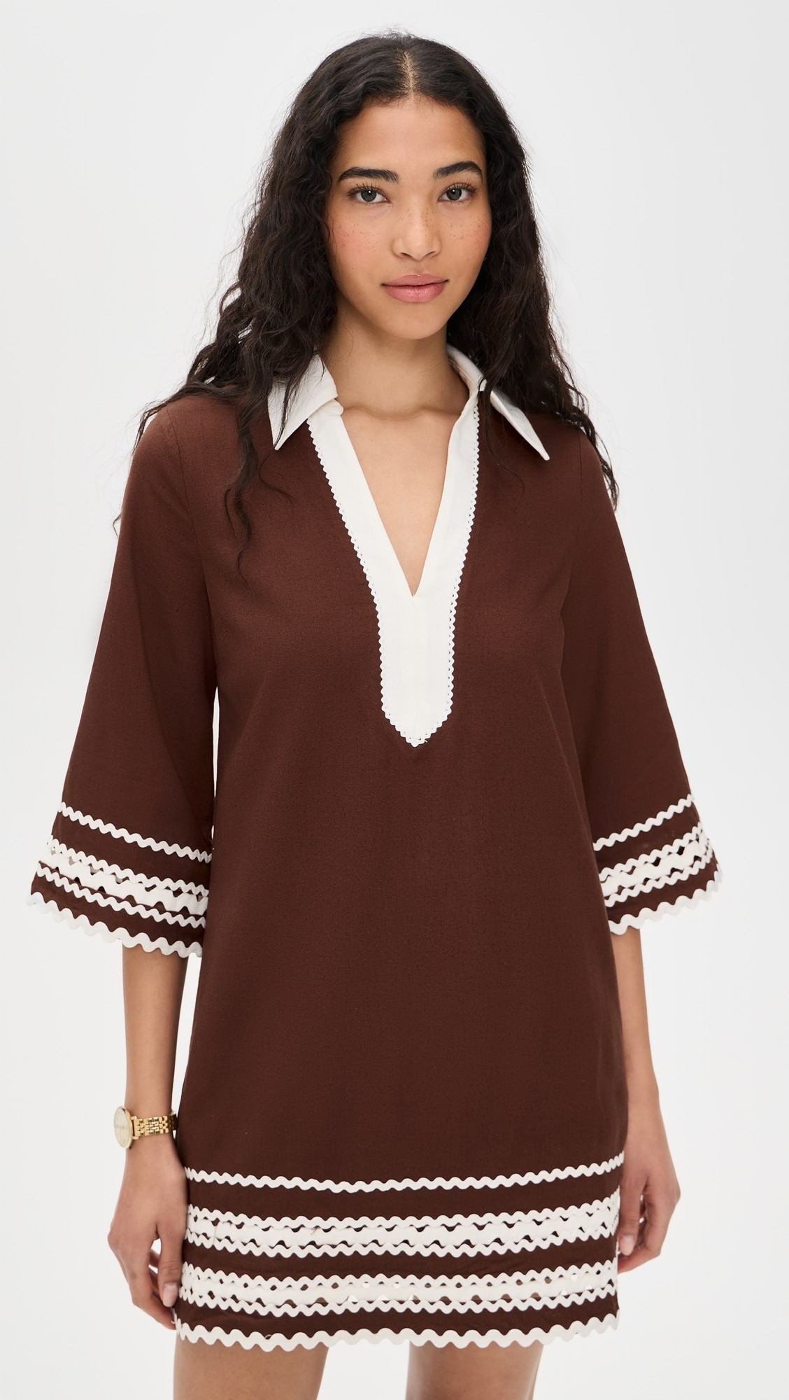 Color Block Shirt Mini Dress | Shopbop