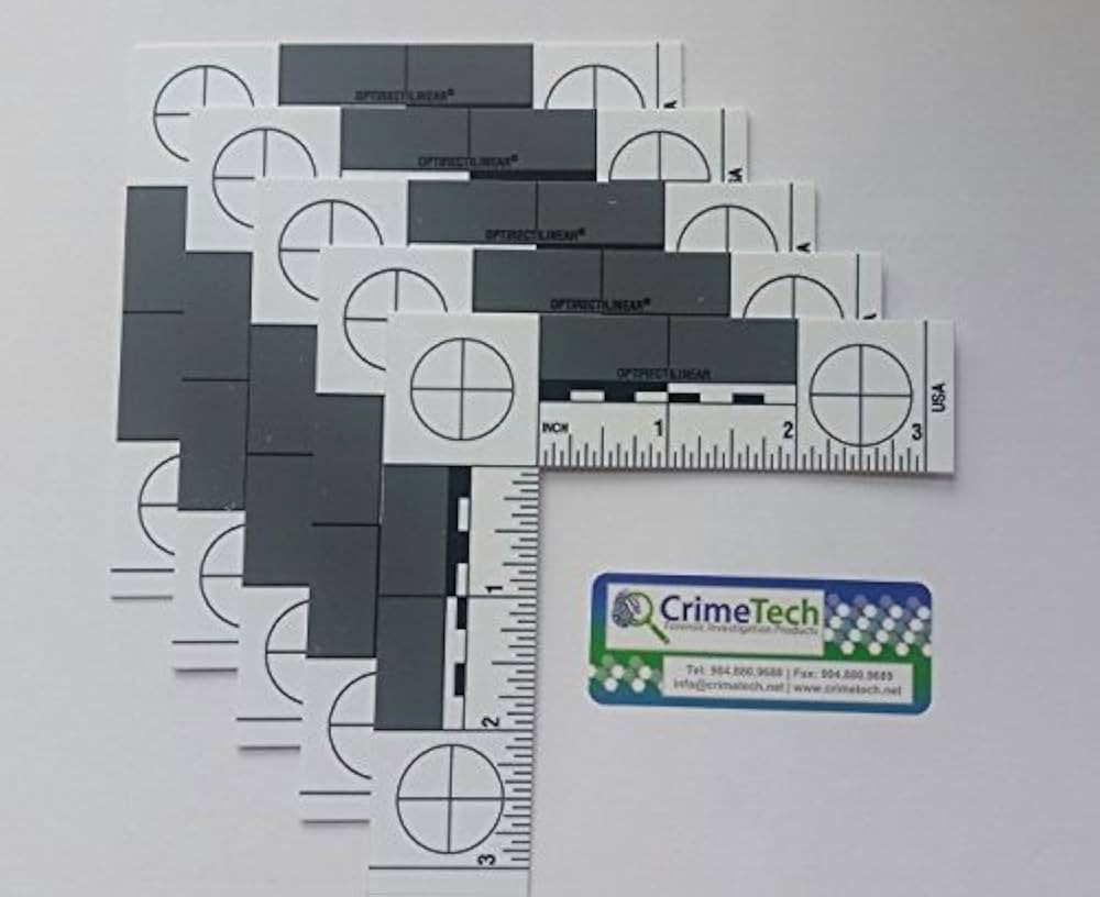 Forensic ABFO No. 2 Photo Scales, Fractional/Inches, Pack of 5 EA | Amazon (US)