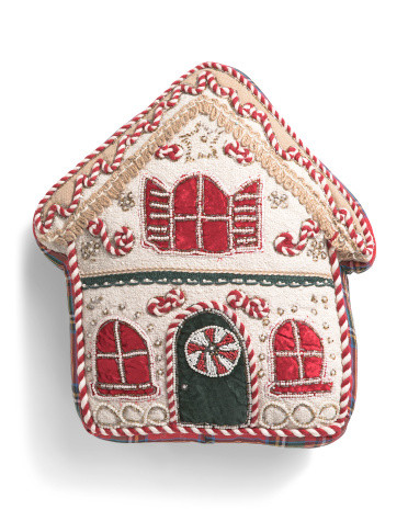 16x17 Gingerbread House Pillow | TJ Maxx