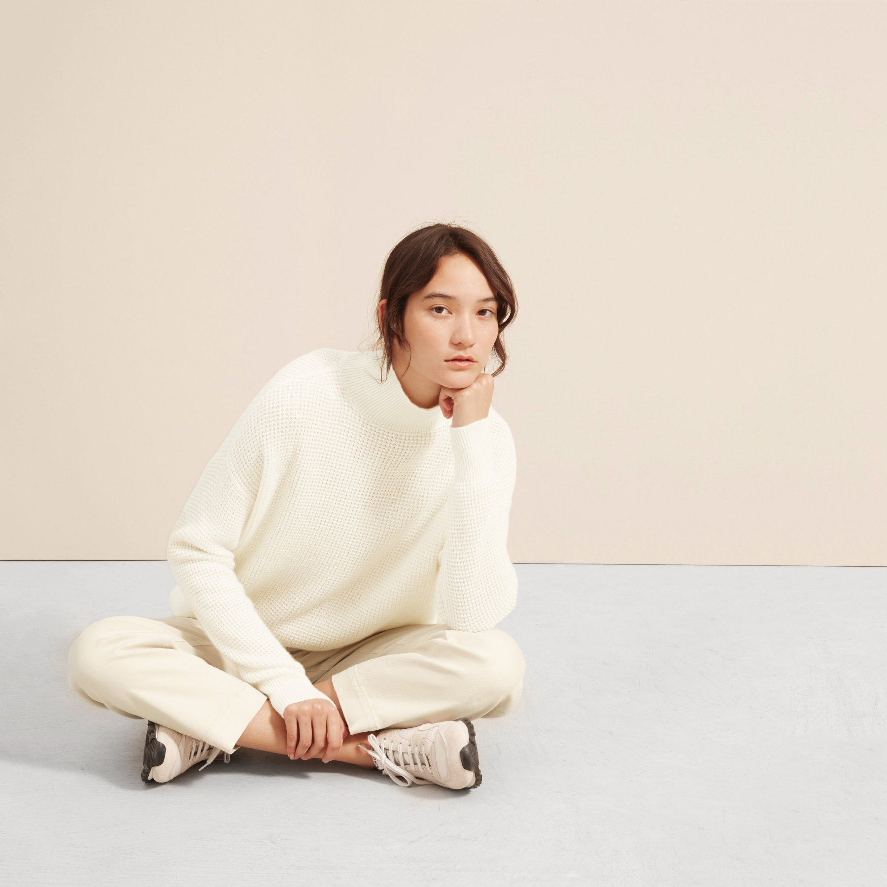 The Cashmere Waffle Square Turtleneck | Everlane
