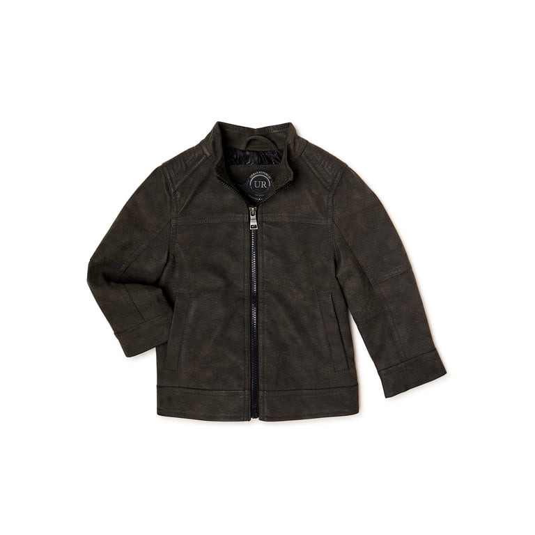 Urban Republic Baby & Toddler Boys Faux Suede Biker Jacket, Sizes 12M-4T - Walmart.com | Walmart (US)