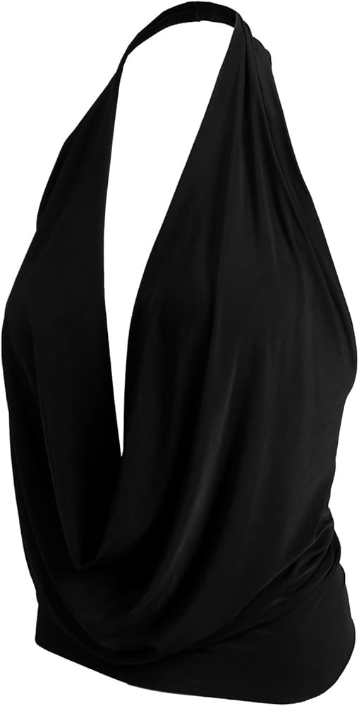 NE PEOPLE Women's Lightweight Low Cut Sexy Halter Neck [Made in USA] | Amazon (US)