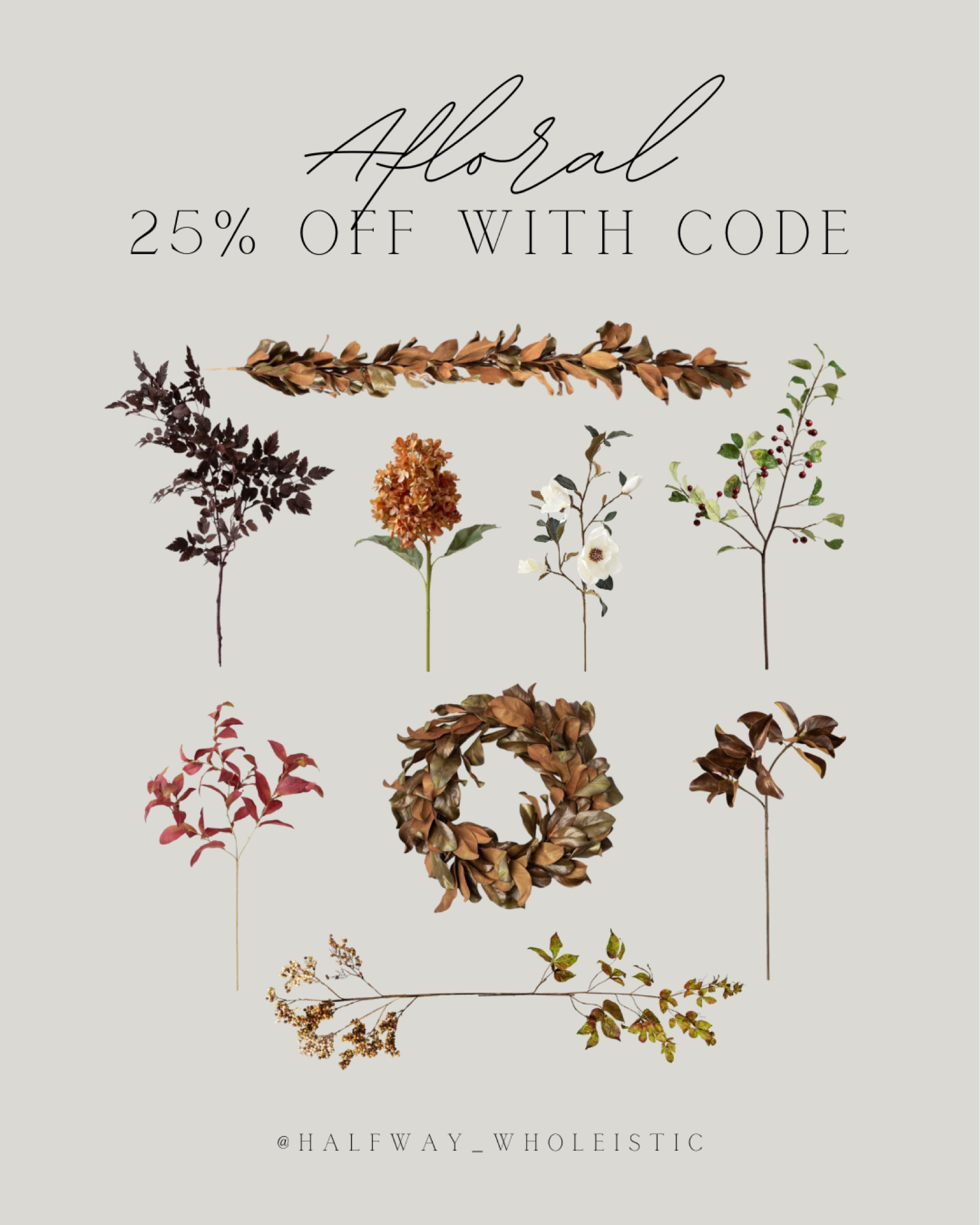 Shop these fall stems at Afloral and save 25# of with code FALL25 🍂

#greenery #wreath #garland #hydrangea #autumn 

#LTKSeasonal #LTKSaleAlert #LTKHome