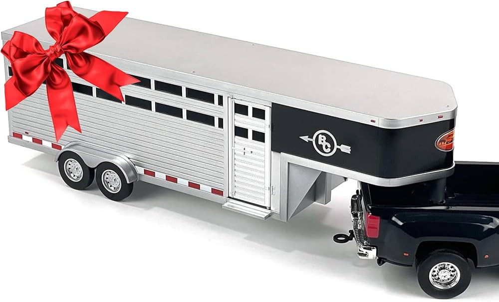 Big Country Toys - Sundowner Horse Trailer with Gooseneck Trailer Hitch for Farm Toys & Toy Truck... | Amazon (US)
