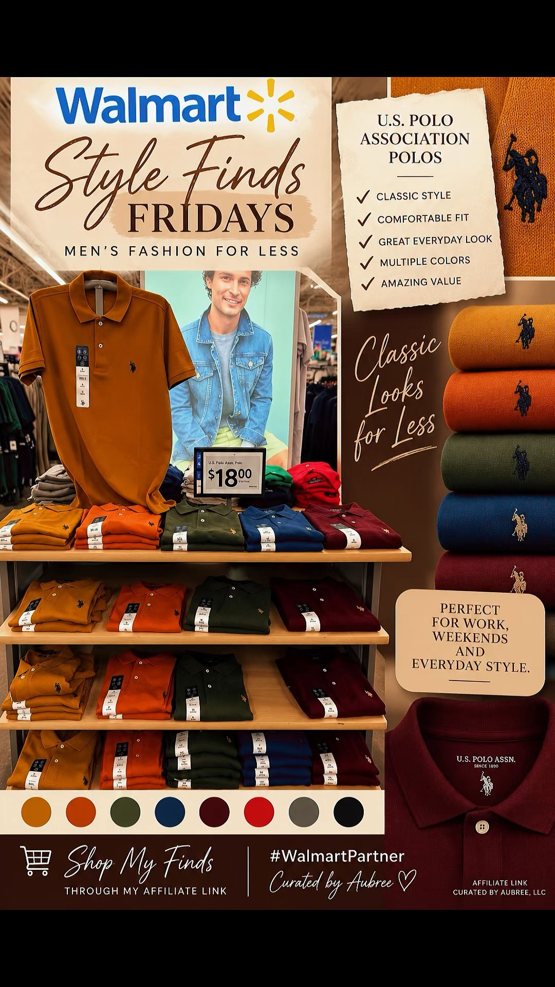 👔🍂 Walmart Style Finds Friday isn’t just for the ladies!

Guys, I found these U.S. Polo Assn. Performance Pique Polos at Walmart, and they come in some GREAT colors for fall! 🍁

Perfect for work, date night, church, or an easy weekend look. You can definitely look polished without spending a fortune!

🛒 Check out the different colors and grab your favorites below ⬇️ !

#WalmartPartner #WalmartStyle #WalmartFashion #MensFashion #MensStyle #FallFashion #StyleFindsFriday #CuratedByAubree