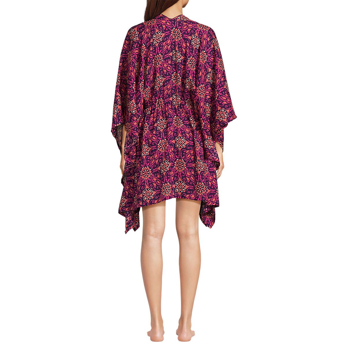 Women's Tie Front Swim Cover-up Kimono | Lands' End (US)