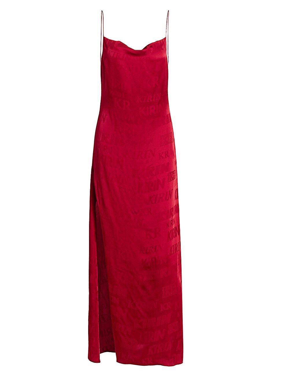 Kirin Women's Typo Logo Fluid Slip Dress - Red - Size 10 | Saks Fifth Avenue