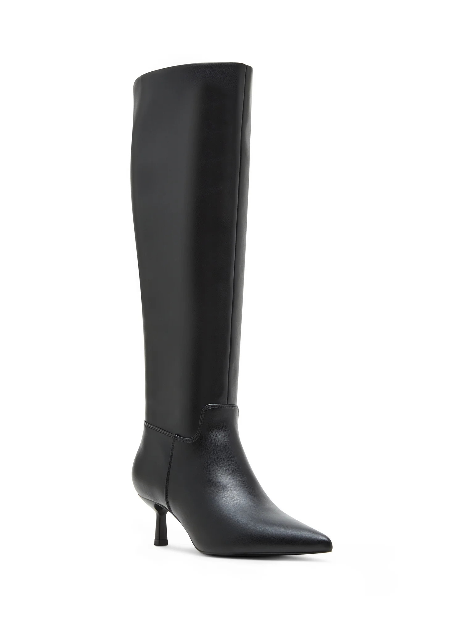 Madden Girl Women's Dicee Kitten Heel Knee High Boots (Wide Calf Available) | Walmart (US)