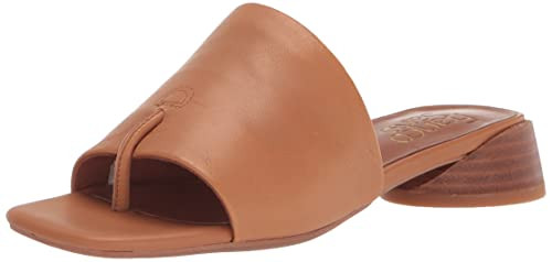 Franco Sarto Womens Loran Slide Sandal Cognac Brown Leather 8.5M | Amazon (US)