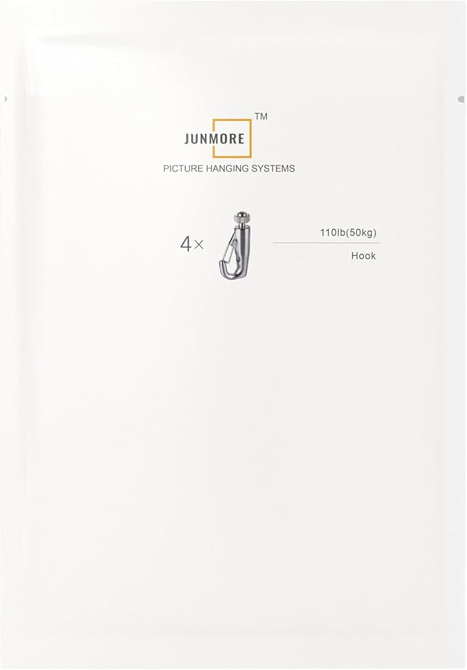 JUNMORE Picture Hanging Hooks for Picture Hanging Systems Self-gripping Hook (4) | Amazon (CA)
