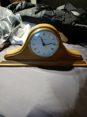 Daniel Dakota Light Oak Mantura Style Solid Wood Quartz Mantle Clock | eBay US